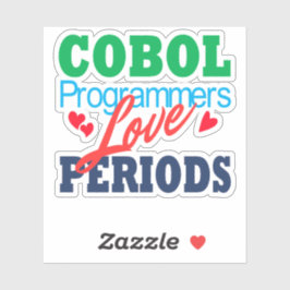 Programadores de Cobol Amam Pontos Adesivo