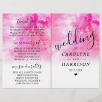 Programas Bi-vezes de Casamento por Aquarela de Om