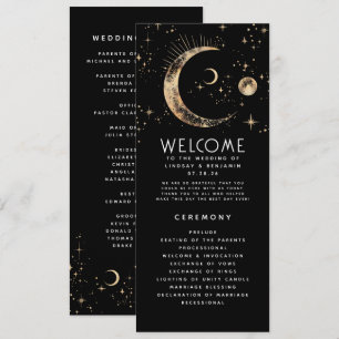 Programas Celestiais de Casamento Negro e Dourado