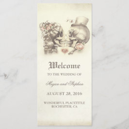 Programas de Casamento Bonito do Casal do crânio