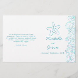 Programas de casamento de estrelas do mar e espira