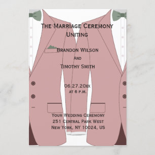 Programas De Casamento De Gay Branco E Rosa