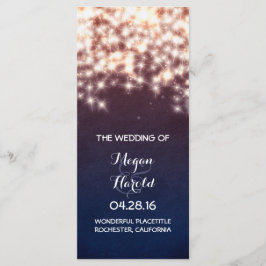 Programas de Casamento de Luzes de Cordas Rústicas