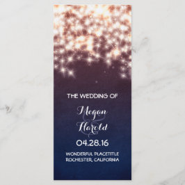 Programas de Casamento de Luzes de Cordas Rústicas