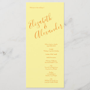 Programas de Casamento de Peônias e Rosa de Amarel