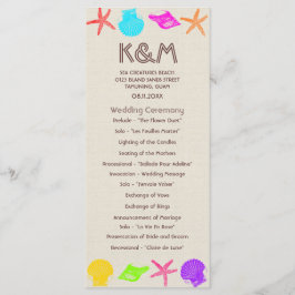 Programas de Casamento de Praia em Seashore