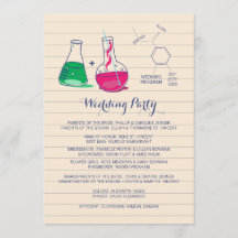 Programas de Casamento de Química Rosa e Verde