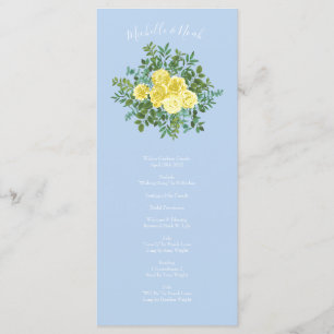 Programas De Casamento De Rosa Azul Pálido E Amare