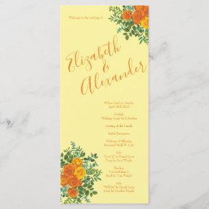 Programas de Casamento de Rosa de Península Amarel