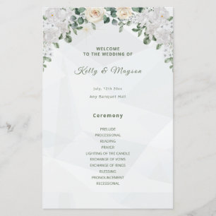 Programas De Casamento De Um Caso Floral