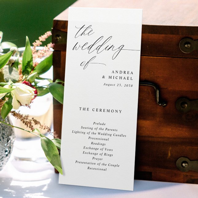 Programas de Casamento Elegantes e Altos com Calig (Criador carregado)