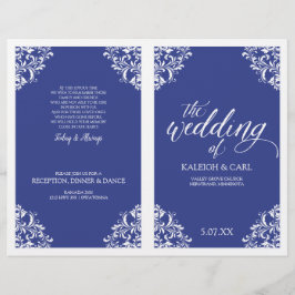 Programas de Casamento Elegantes -Nadine (Azul Rea