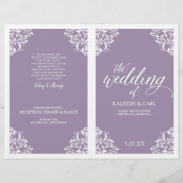 Programas de Casamento Elegantes -Nadine (Lavanda)