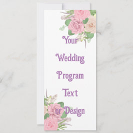 Programas de Casamento Personalizados - Modelo edi