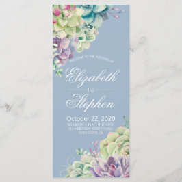 Programas De Casamento Placas De Aquarela De Cores