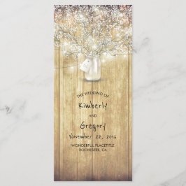 Programas de Casamento Respiratório Rustic Mason J