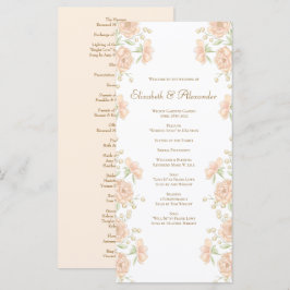 Programas de Casamento Rosa Pêssego