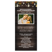 Programas de Casamento Rustic Fall Firefly Mason J