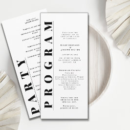 Programas de casamento simples e modernos minimali