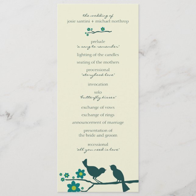 Programas de Voo do Amor {Peacock} (Frente)