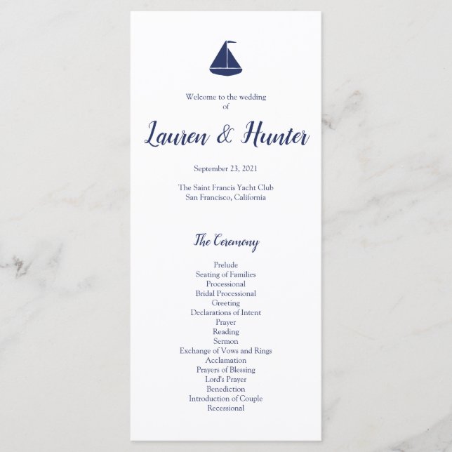 Programas náuticos para embarcações de vela (Frente)