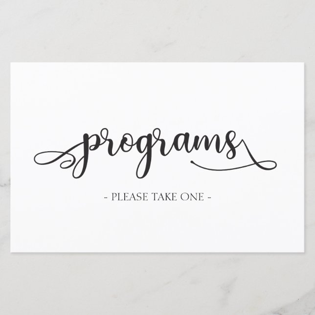 Programas | Por favor, pegue um | Sinal de Casamen (Frente)