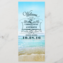 programas românticos de casamento em praia