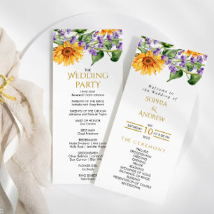 Programas Russos de Casamento Sunflower & Lavander
