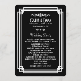 Programas Simples de Casamento em Deco de Arte Neg