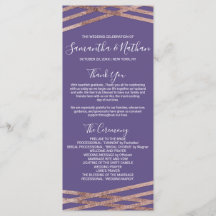 Programas simples de Casamento Violeta Dourado com