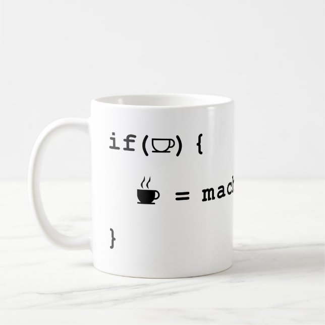Programmer Mugs - Se A Caneca De Café Estiver Vazi (Esquerda)