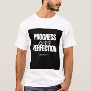 PROGRESSO SOBRE PROTEÇÃO. CAMISA COM TEXTO IMPRESS