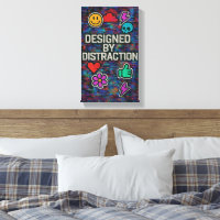 Projetado por distração | Canvas digital com falha