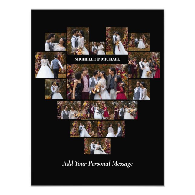 Projete Seu Próprio Colagem de Fotos em Forma de C (Frente)