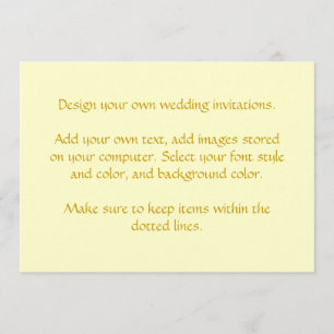 Projete seus próprios convites do casamento