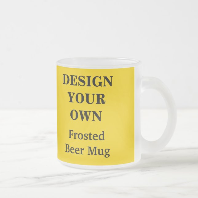 Projete sua própria caneca de cerveja - amarelo (Direita)