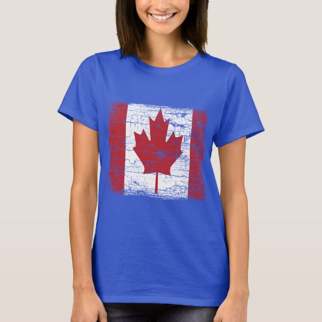 Projeto da camisa da bandeira T de Canadá do (Frente)