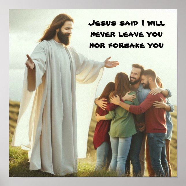 Promessas fiéis de Jesus como poster (Frente)