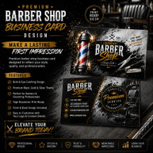 Promoção de Cartão de Visita de Barbearia | Editáv