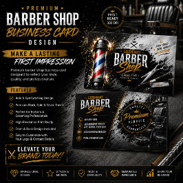 Promoção de Cartão de Visita de Barbearia | Editáv