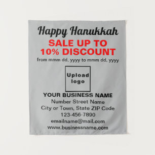 Promoção de Hanukkah Empresarial em Tapeçaria Cinz