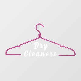 Promoção de porta de negócios de lavanderia a seco