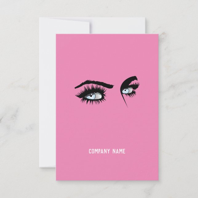 Promoção do código QR corporativo rosa direto (Frente)