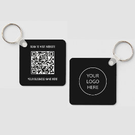 Promocional de código QR de logotipo Chaveiro pret