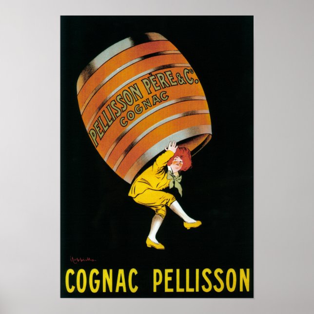 Promocional de Cognac Pellisson Poster França (Frente)