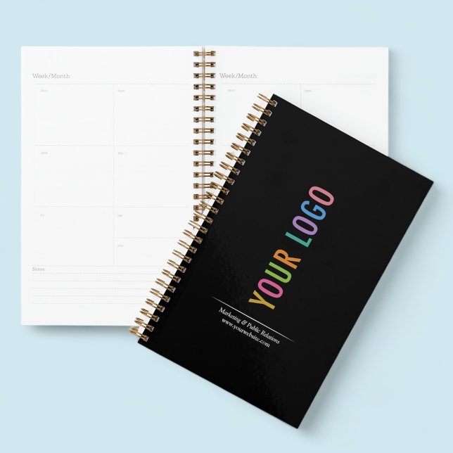 Promocional de logotipo personalizado Planejador s (MISOOK Black Planner with Logo)