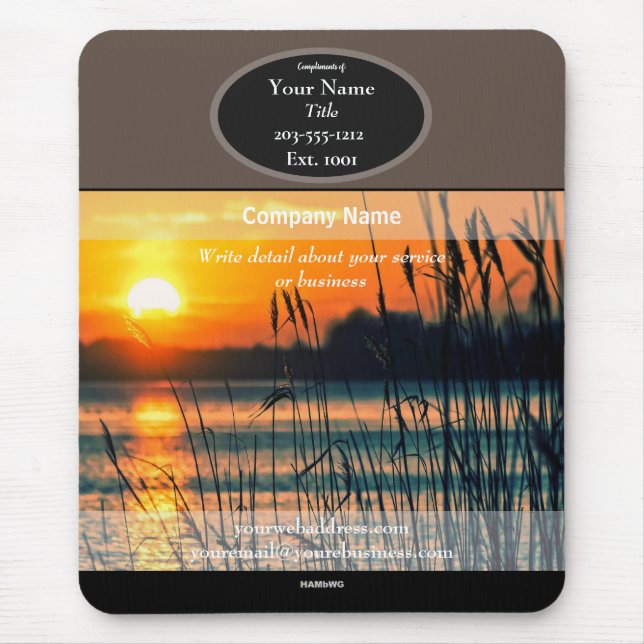Promocional Mousepad Sunset Lake - HAMbyWG (Frente)