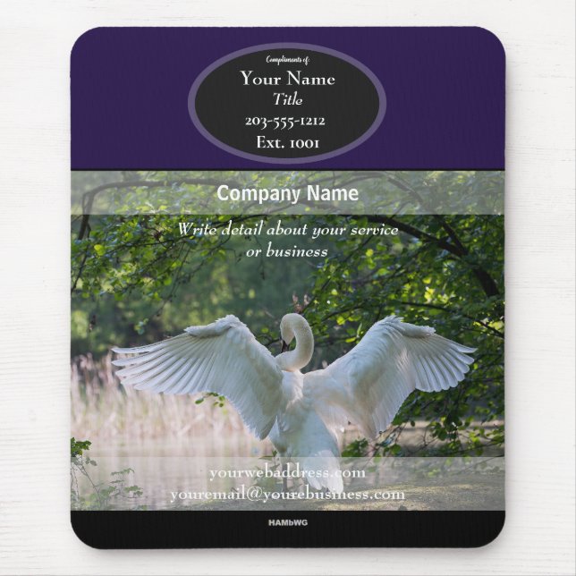 Promocional Mousepad White swan - HAMbyWG (Frente)