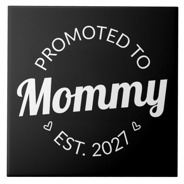 Promovida a Mamãe Desde 2027 Anúncio de Nova Mamãe (Frente)