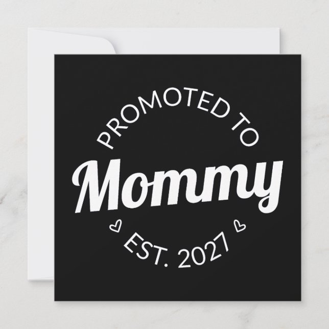 Promovida a Mamãe Desde 2027 Anúncio de Nova Mamãe (Frente)